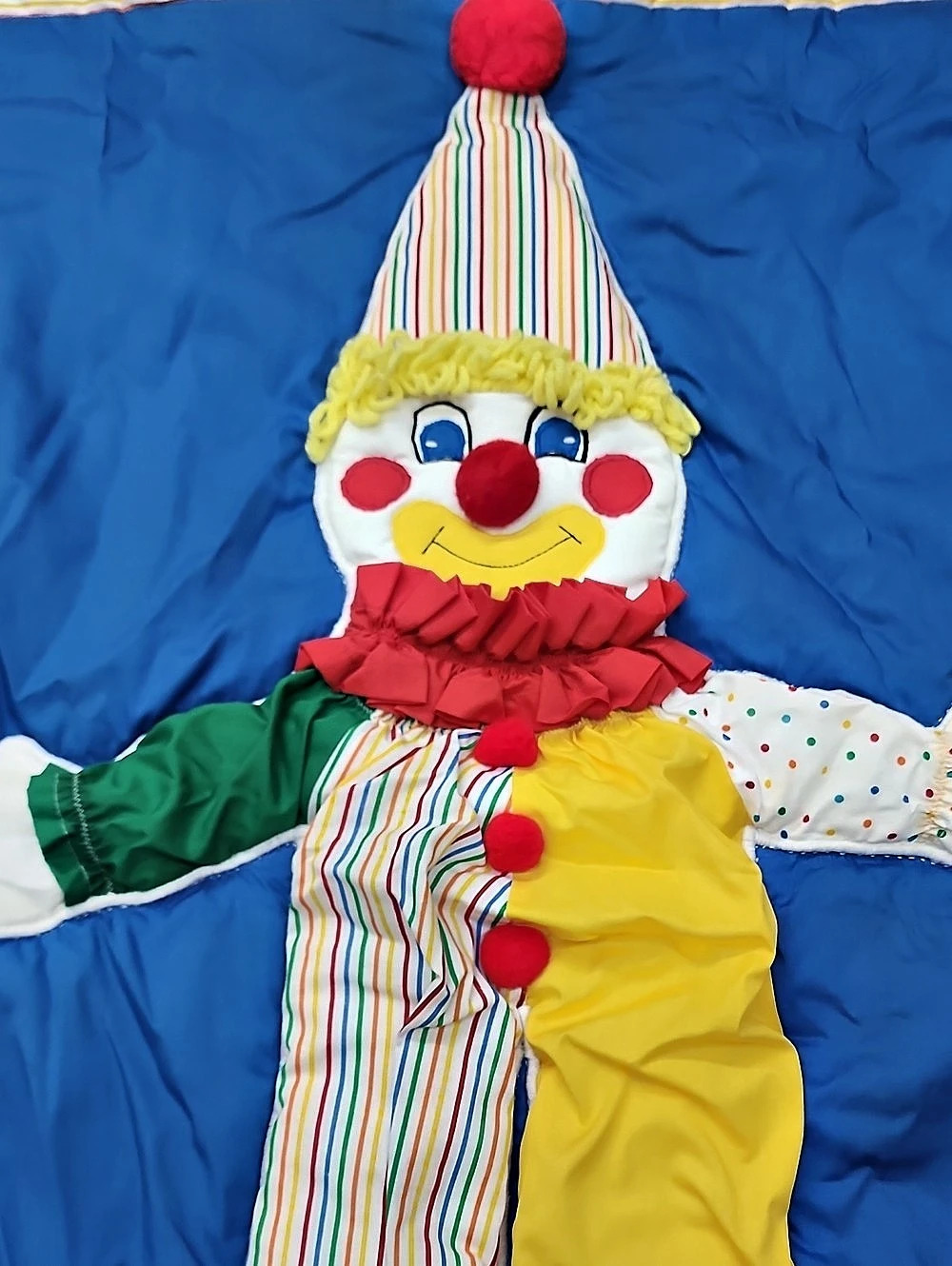 Vintage Colorful Clown Blanket